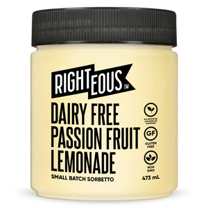 Dairy Free Passionfruit Lemonade Sorbetto
