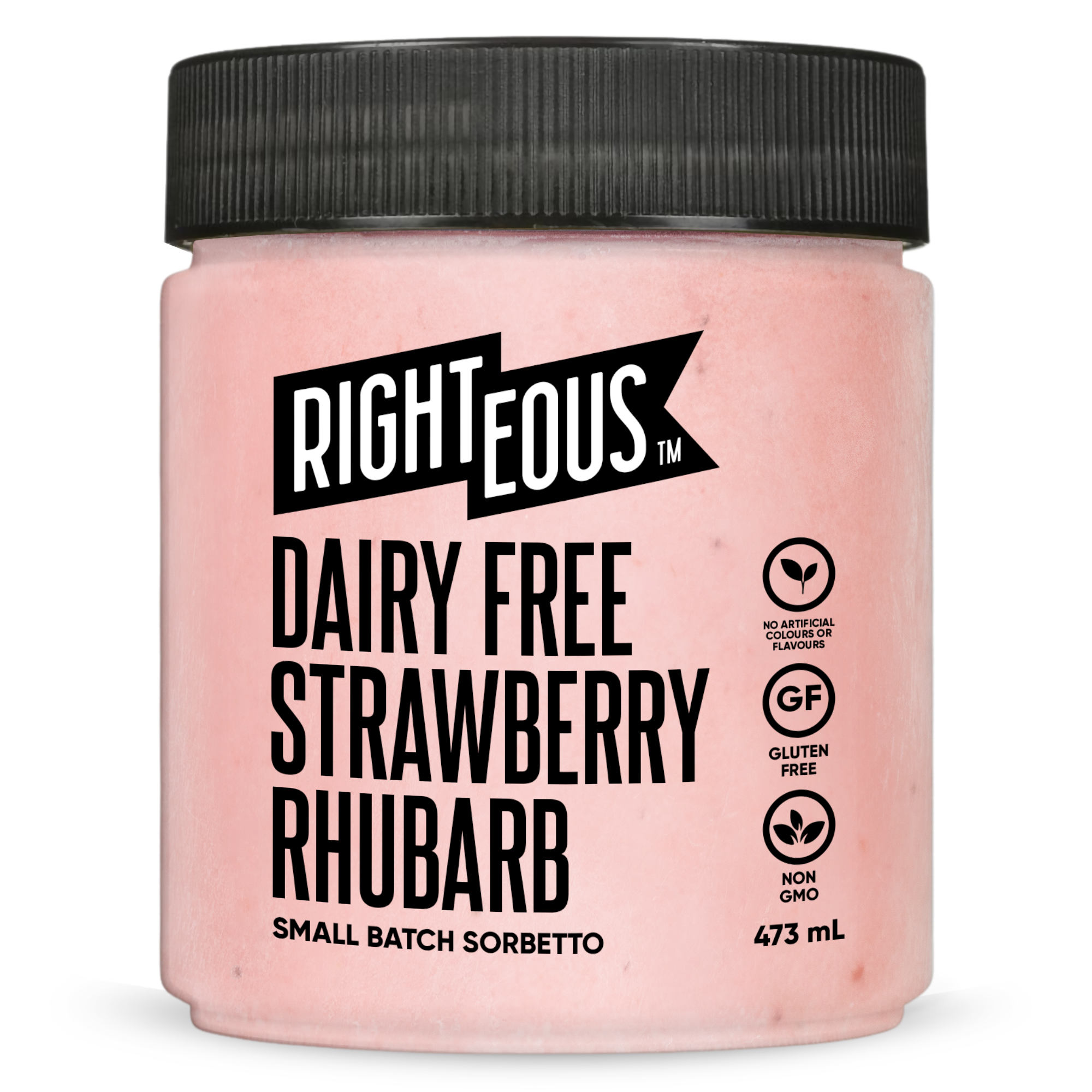 Dairy Free Strawberry Rhubarb Sorbetto