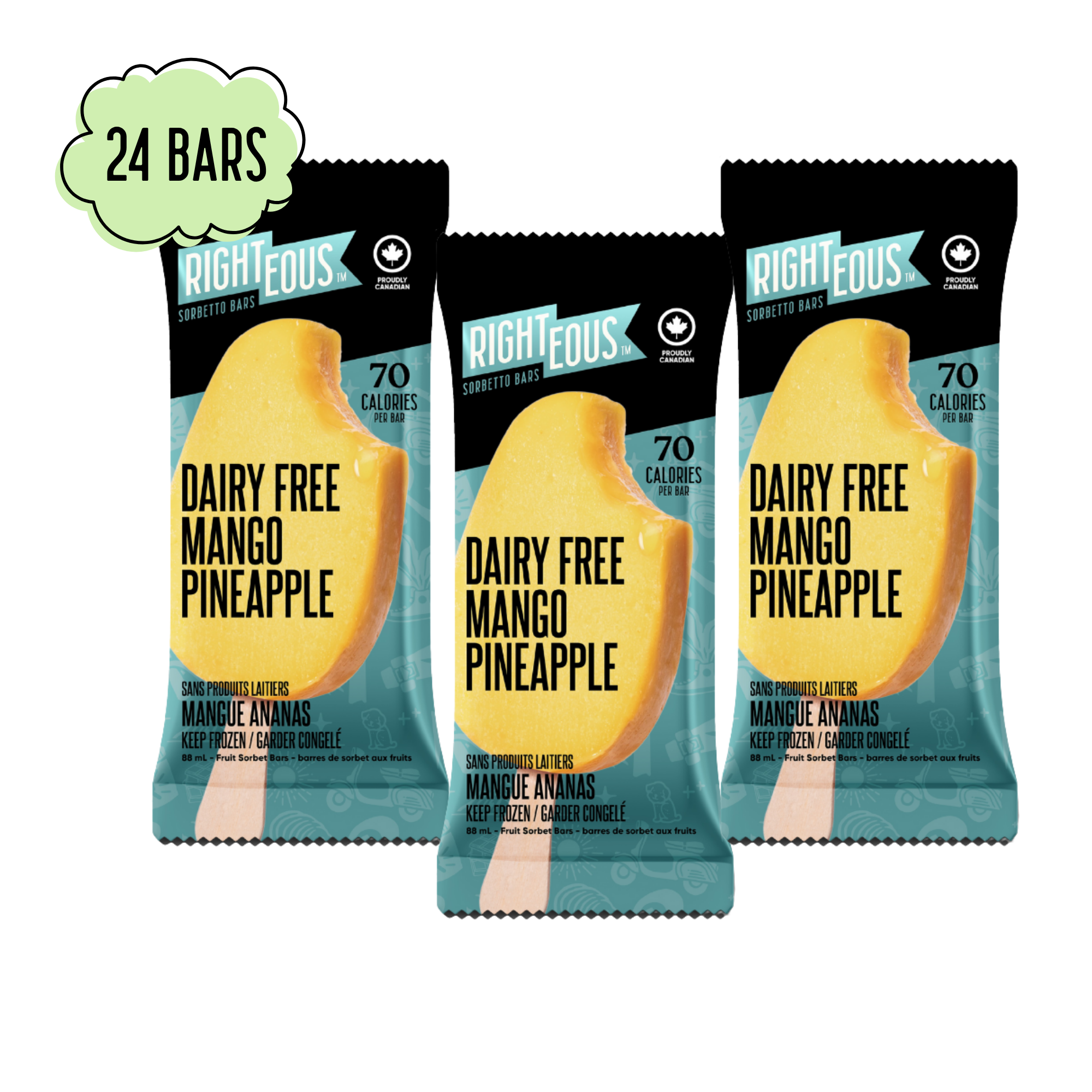 Mango Pineapple Sorbetto Bar - Bulk Case x24